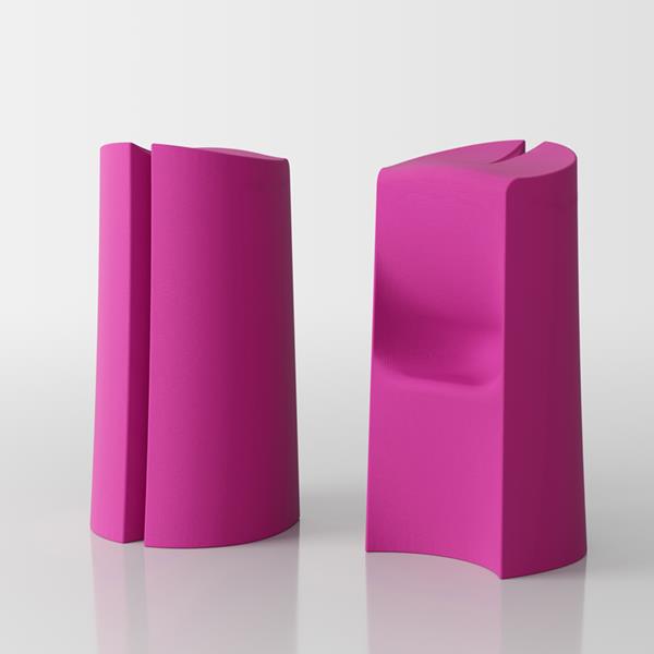 Kalispera hoher Design Hocker  - fuchsia